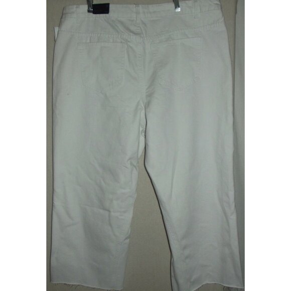 RUE21 Jeans Womens Plus Size 18 White High Rise Ankle Straight 100% Cotton - Picture 8 of 12